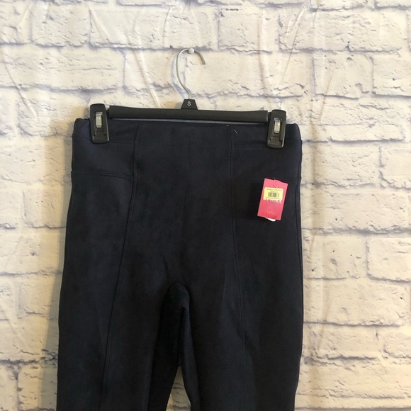 NWT Spanx Faux Suede Leggings In Black Size Small - Picture 4 of 9